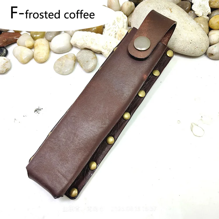 Portable Outdoor EDC Tactical Pencil Sheath Case Insulin Injection Pen Bag Waist Bag Leather Belt Pack Hand-made Customized MF