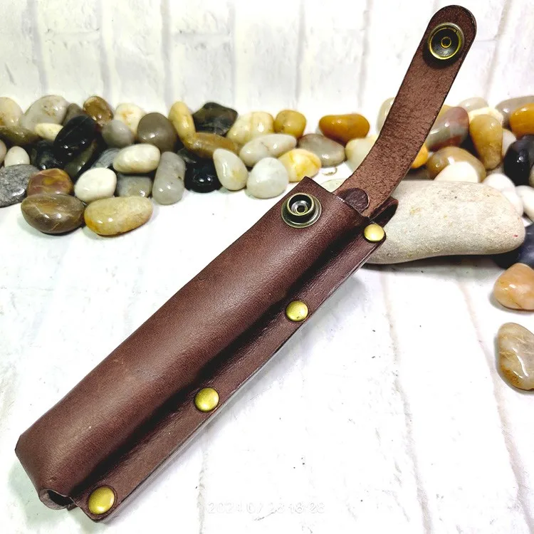 Portable Outdoor EDC Tactical Pencil Sheath Case Insulin Injection Pen Bag Waist Bag Leather Belt Pack Hand-made Customized MF
