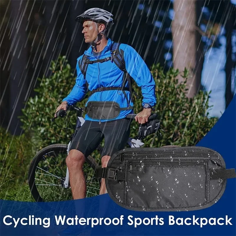 1pcWaterproof Anti-theft Invisible Running Waist Bag Multi-functional Ultra-thin Travel Cell Phone Bag For Men Women Cycling Bag