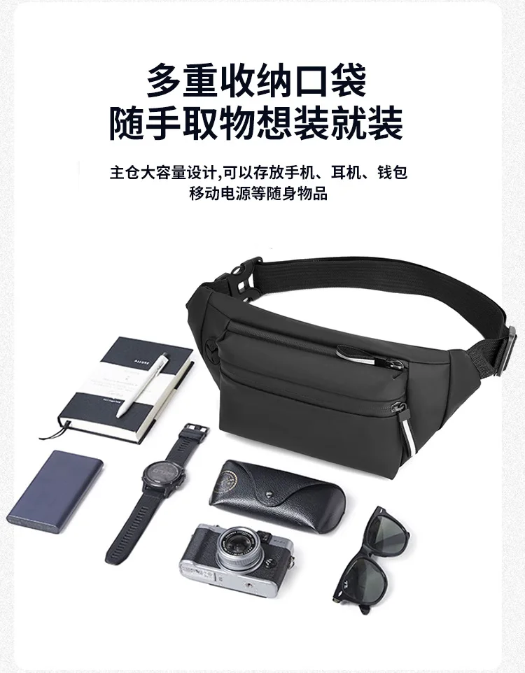 Fanny Waist Bag Pack Belt Pouch For Men Women Waterproof Male Belly Sports Kangaroo Running Banana Ladies Bum Hip Husband Phone