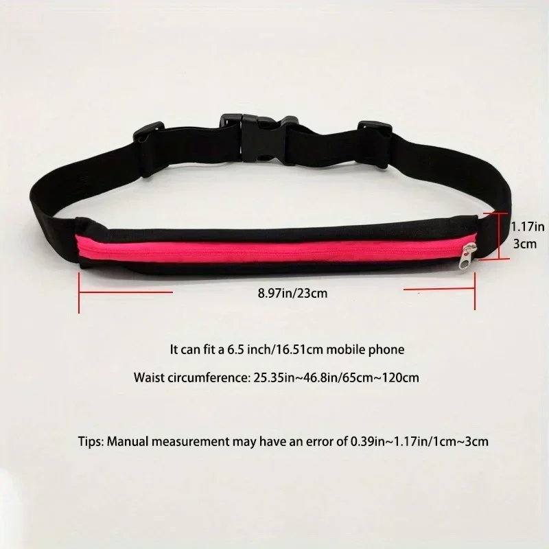 1pc Waist Bag Packs Men's and women's outdoor Waist pack Waterproof Elastic for fitness running invisible mini belt