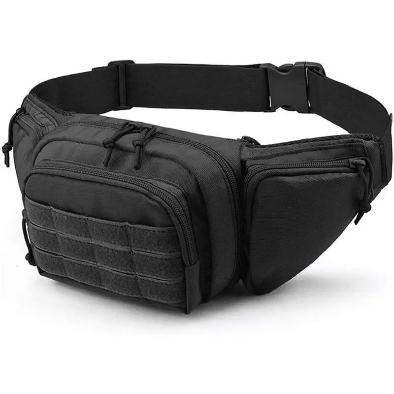 HOMEFISH Tactical Waist Pack Outdoor Hiking Waist Bag Sports Functional Bag Cycling Bag Bum Bag Multi-functional Tool Shoulder