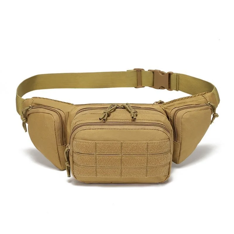 HOMEFISH Tactical Waist Pack Outdoor Hiking Waist Bag Sports Functional Bag Cycling Bag Bum Bag Multi-functional Tool Shoulder