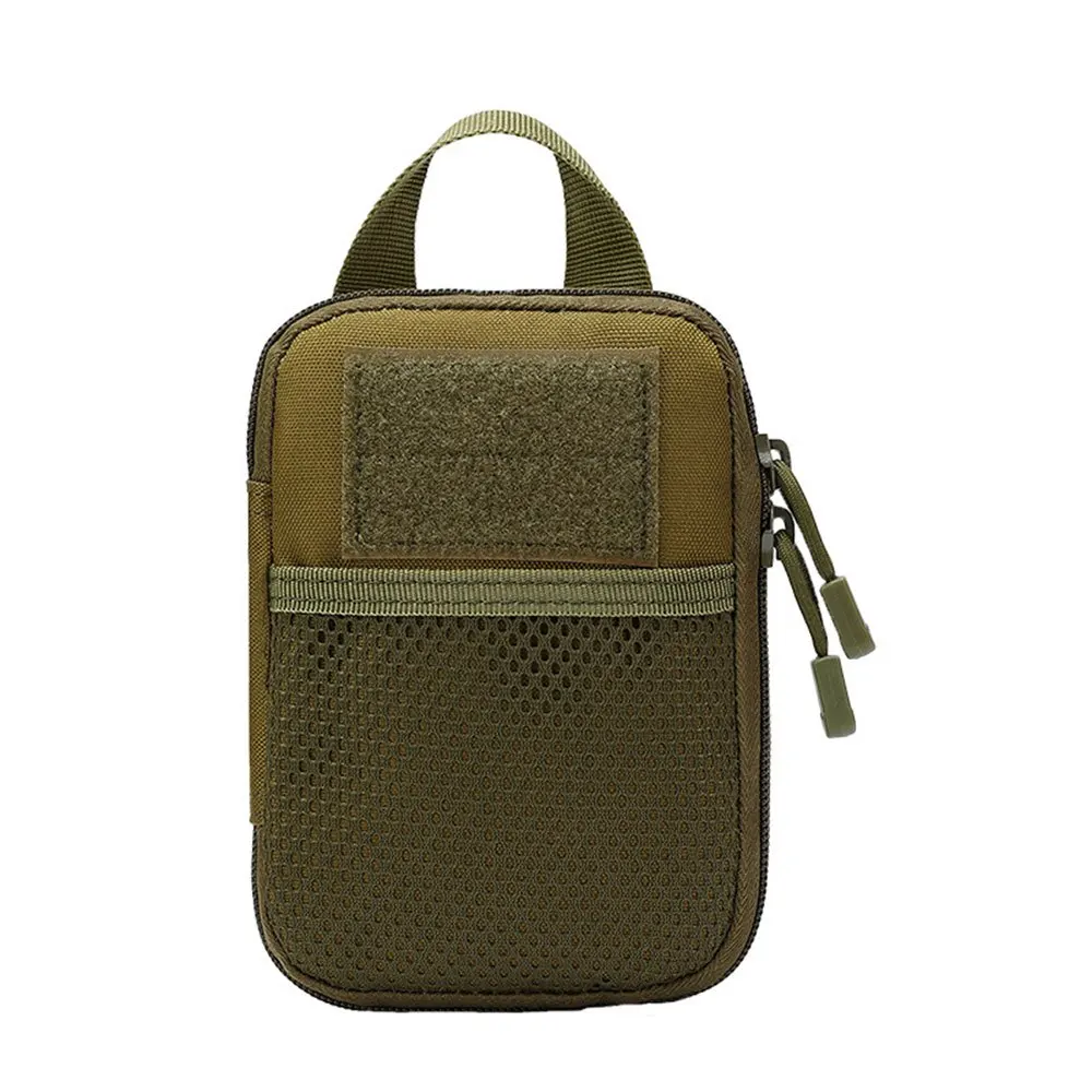 Tactical MOLLE Storage Waist Bag EDC Portable Partition Layer Design Coin Purse Key Storage Bag, Outdoor Sports Phone Waist Bag