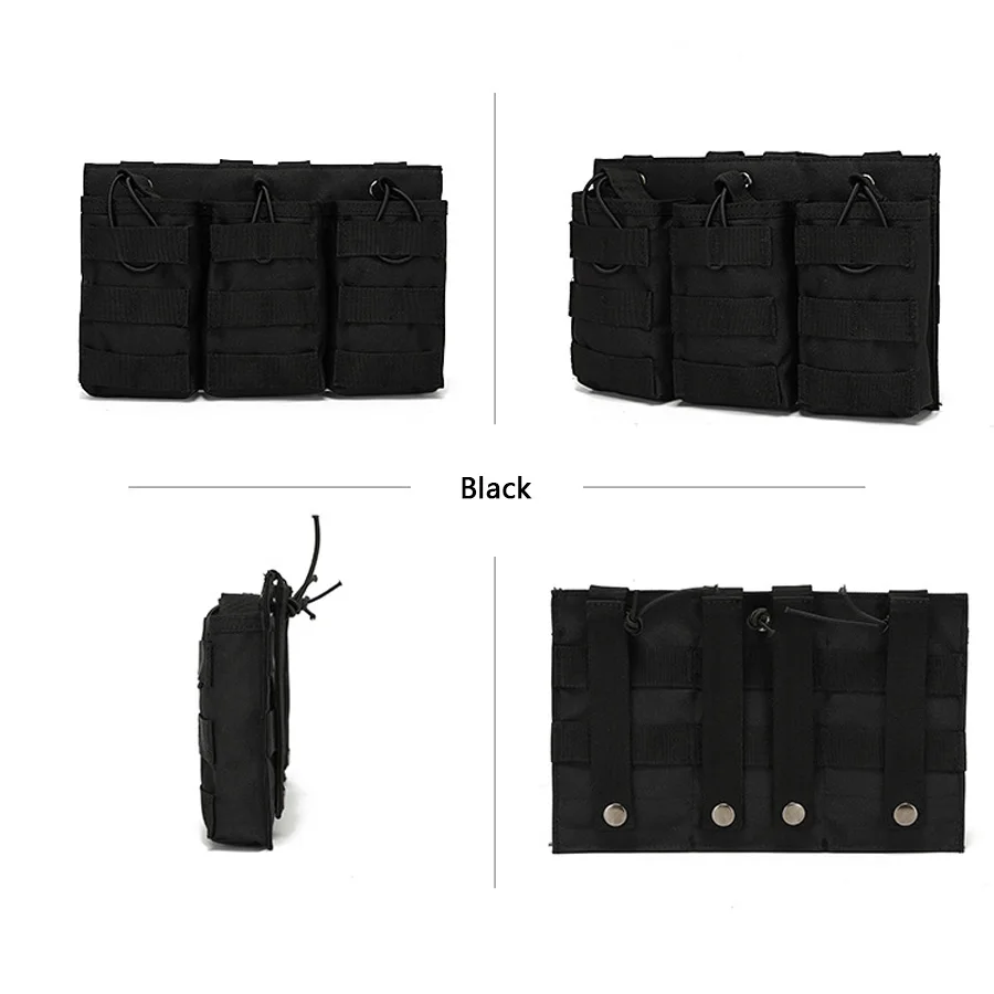 Training triple item bag, field vest, Molle accessory bag, miscellaneous bag, AK M4 storage bag, walkie talkie bag