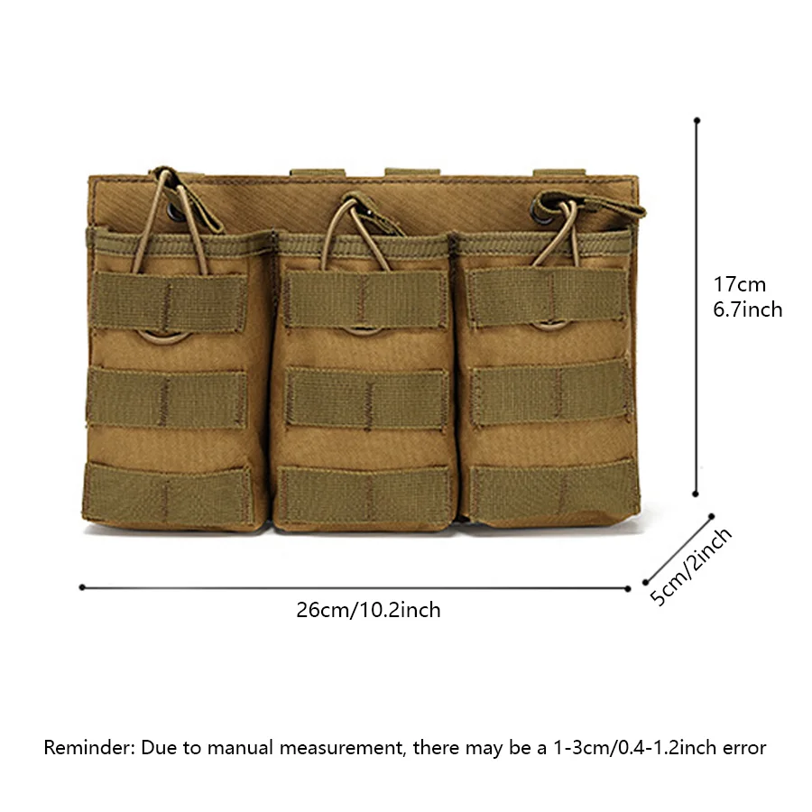 Training triple item bag, field vest, Molle accessory bag, miscellaneous bag, AK M4 storage bag, walkie talkie bag