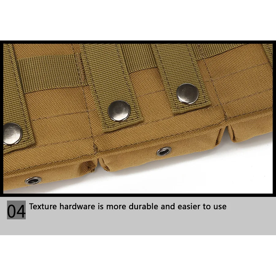 Training triple item bag, field vest, Molle accessory bag, miscellaneous bag, AK M4 storage bag, walkie talkie bag