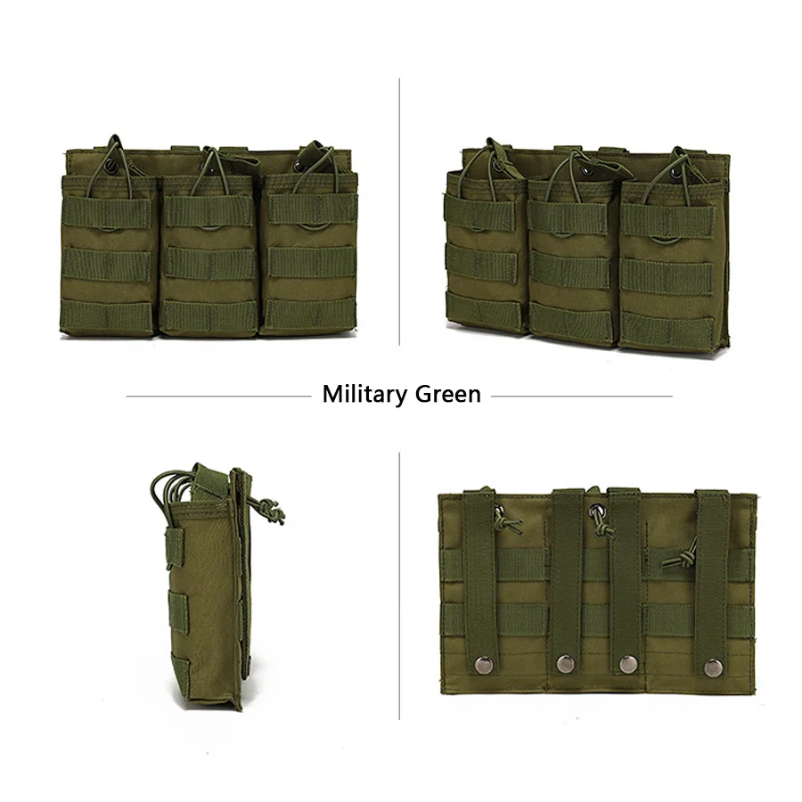 Training triple item bag, field vest, Molle accessory bag, miscellaneous bag, AK M4 storage bag, walkie talkie bag