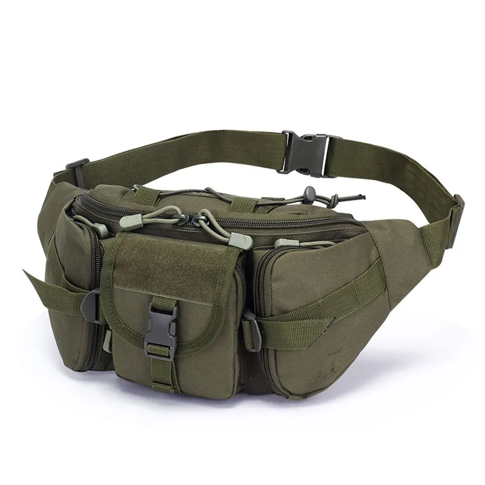 Outdoor Tactical Waist Bag Fashionable and Multifunctional Slanted Chest Bag Large-Capacity Multi-Compartment Nylon Waist Packs