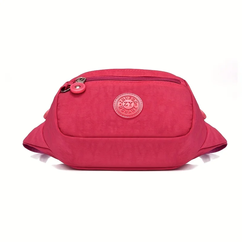 Lightweight Fanny Pack Crossbody Sling Bag, Multi Zipper Pockets Adjustable Wide Strap Waist Purse, Chest Bag for Women Running
