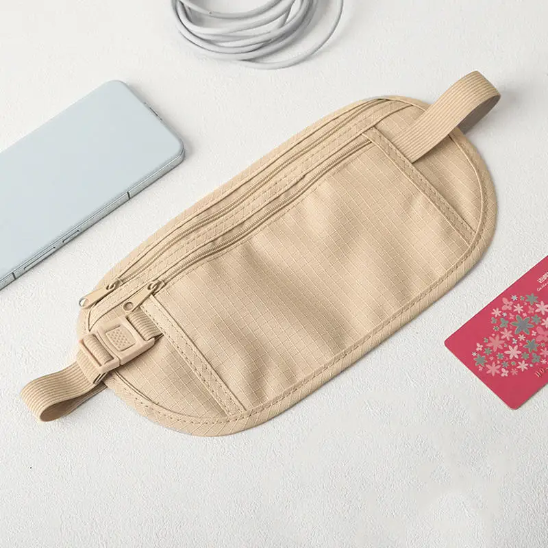 Invisible Travel Waist Packs Pouch For Passport Money Belt Bag Hidden Security Wallet Multipurpose Sports Waist Bags For Unisex