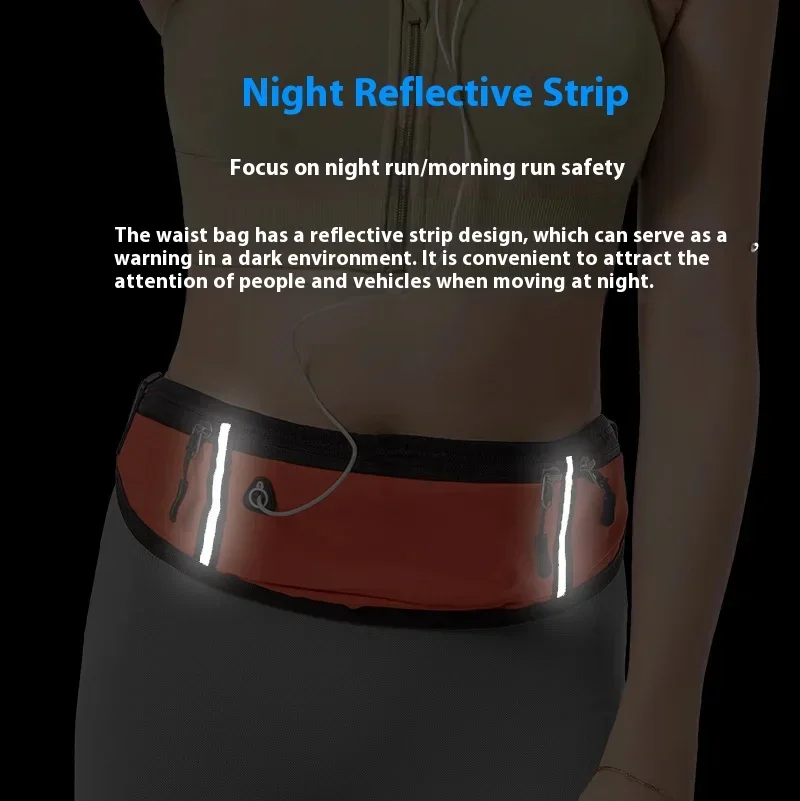 Fitness outdoor sports waist bag, running mobile waist bag, men's and women's outdoor equipment, invisible waterproof mini waist