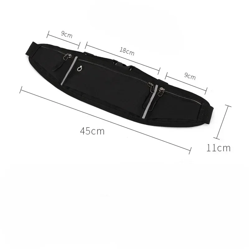Fitness outdoor sports waist bag, running mobile waist bag, men's and women's outdoor equipment, invisible waterproof mini waist