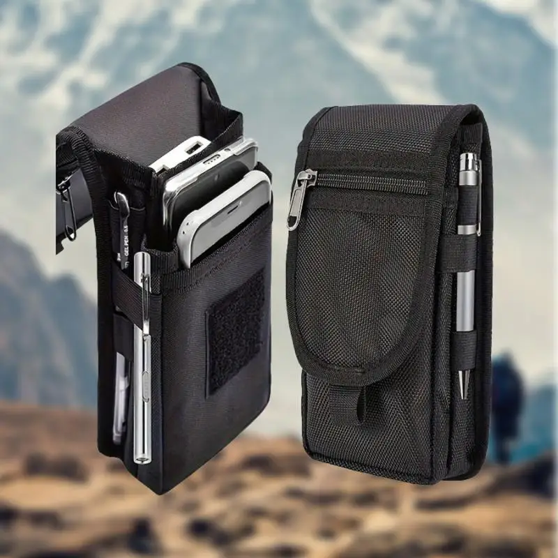 Mobile Phone Bag Casual Waist Bag Pen Insertion Bag Flip Top Mobile Phone Waist Hanging Bag Waist Bag Mobile PhoneGood Quality