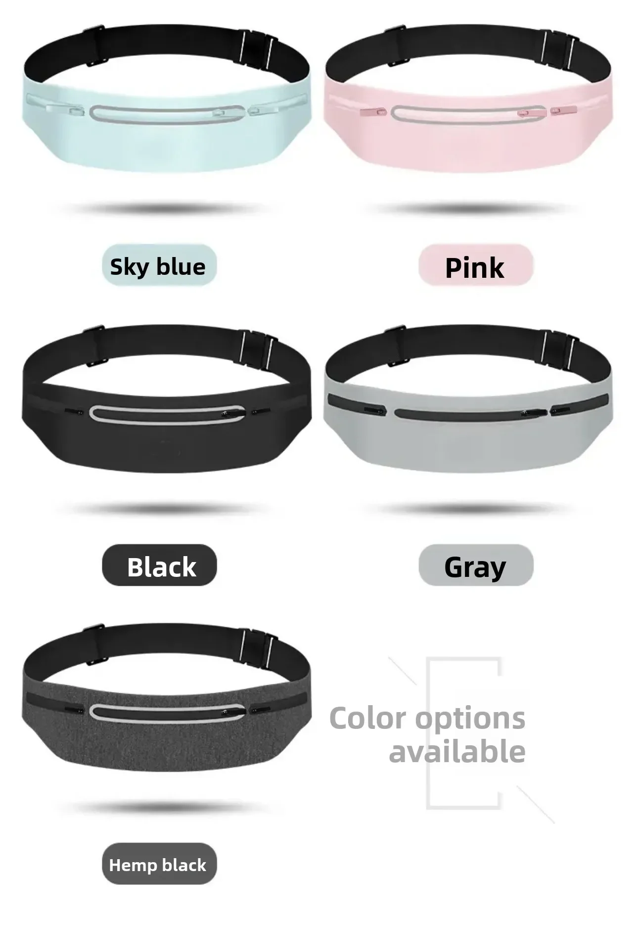 Running Sports Fanny Pack Outdoor Sports Lightweight Waterproof Invisible Anti-Theft equipment Men's and Women's Multi-Function