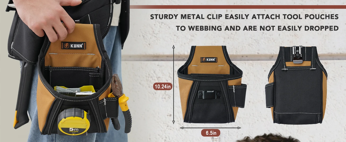 Leather Tool Vest for Men – Adjustable 37-Pocket Work Vest for Electricians, Carpenters, and Construction Workers