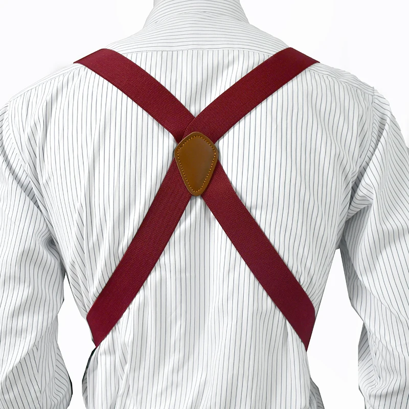 1Pc Deepeel 3.5cm Wide Adult Men's Suspender 2 Clips Adjustable Straps Elastic Braces Costume Suspenders Harness Man for Pants
