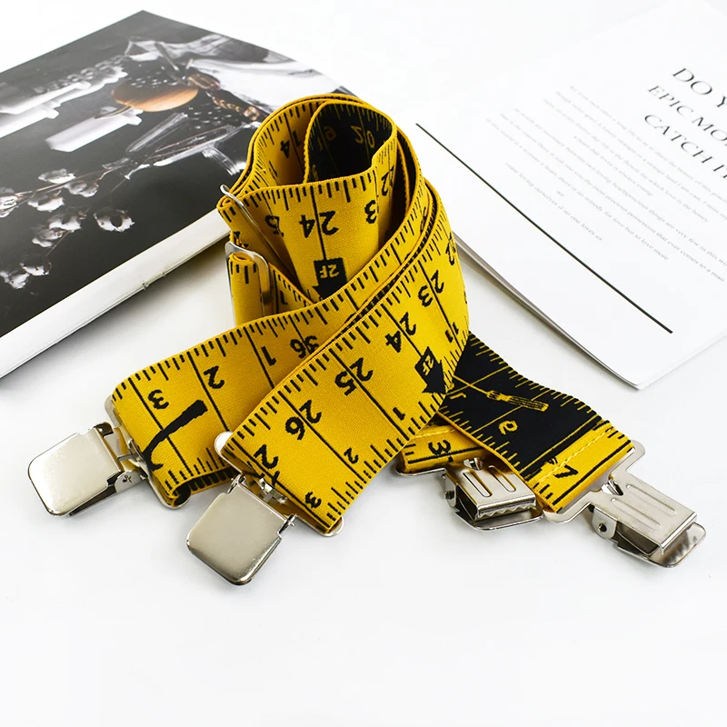 Deepeel 5cm Widen Adult Men's Suspender X-type 4 Clips Elastic Braces Adjustable Straps Suspenders for Pants Shirt Man Jockstrap
