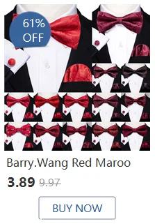 Barry.Wang Designer Mens Suspender Hanky Cufflinks Tie Set Adjustable Clip On Braces Self Necktie Male Wedding Business