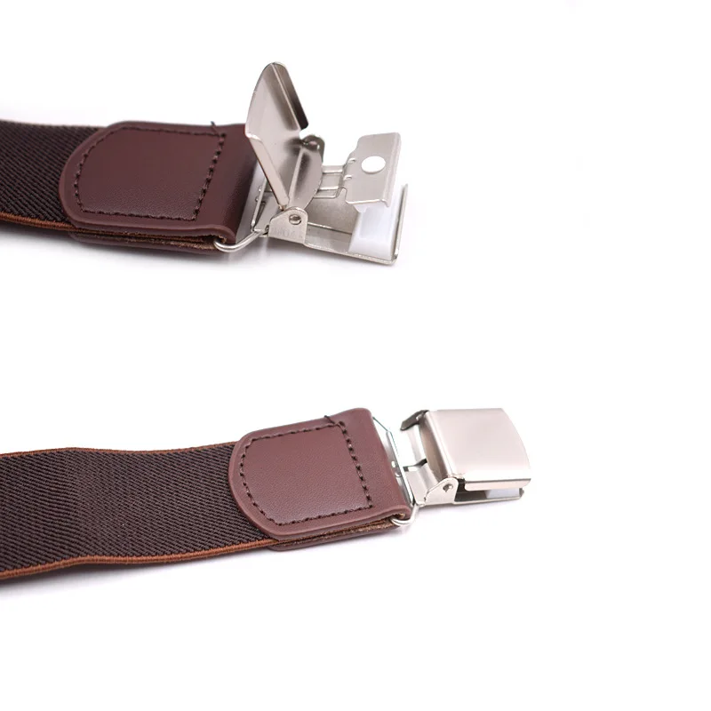 New Man's Suspenders New Braces 3 Clips Leather Casual Suspensorios Trousers Strap Gift For Dad High Quality Tirantes