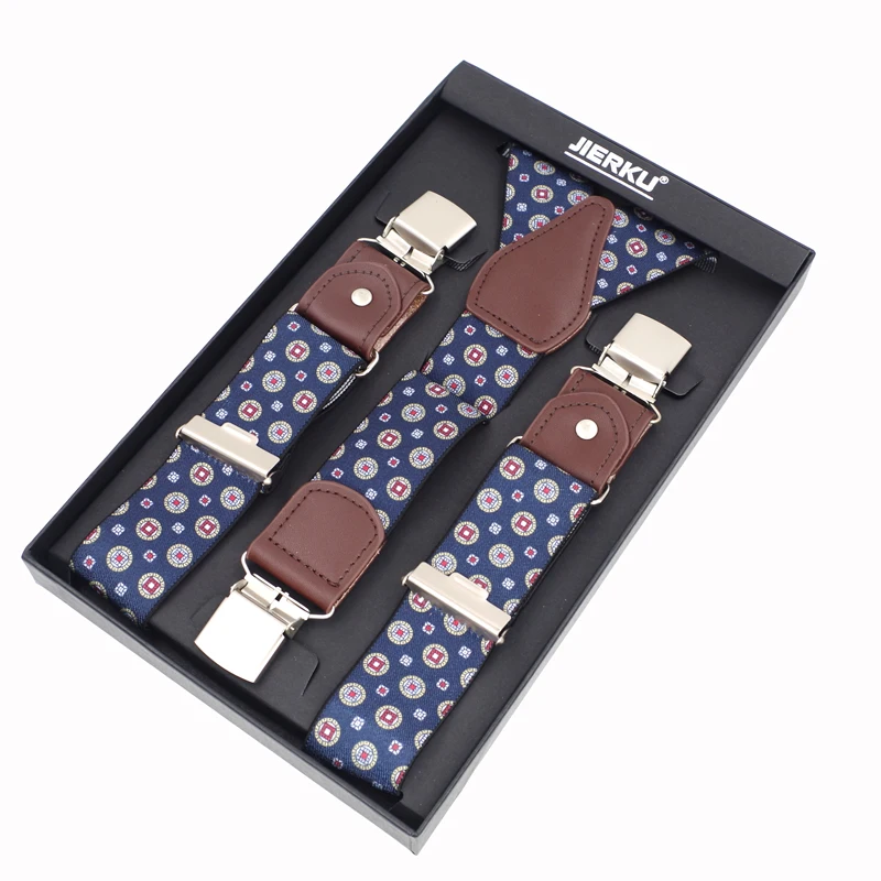 New Man's Suspenders New Braces 3 Clips Leather Casual Suspensorios Trousers Strap Gift For Dad High Quality Tirantes