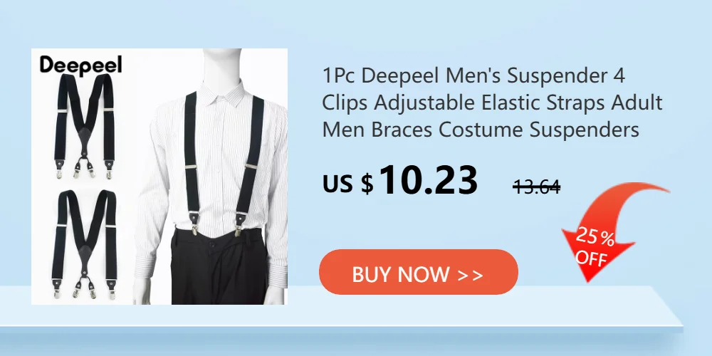 1Pc 5cm Wide Adult Men's Suspender X-Type 4 Clips Adjust Strap Elastic Braces Men Harness Man Suspenders Accessories for Pants