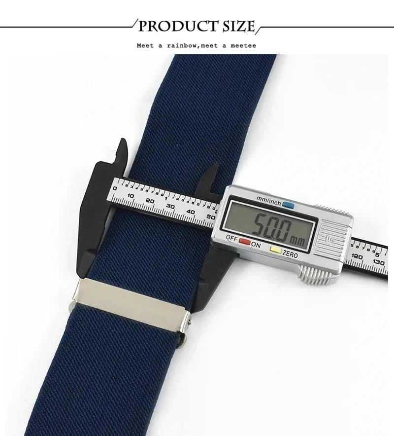 1Pc 5cm Wide Adult Men's Suspender X-Type 4 Clips Adjust Strap Elastic Braces Men Harness Man Suspenders Accessories for Pants