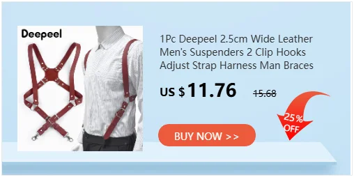 1Pc 3.5cm Adult Men's Suspender 2 Clip Hooks Adjustable Elastic Straps Men Braces Costume Suspenders Harness Man for Pants