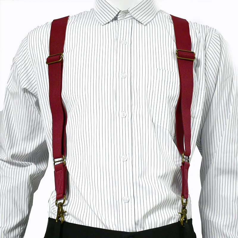 1Pc 3.5cm Adult Men's Suspender 2 Clip Hooks Adjustable Elastic Straps Men Braces Costume Suspenders Harness Man for Pants