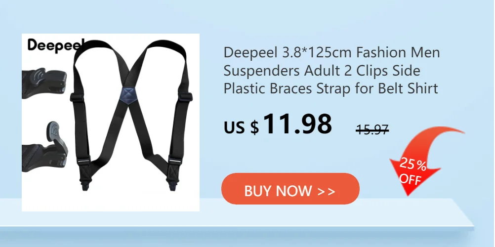 Deepeel 2.5*110cm Retro Adult Men's Suspenders Button Y-Shaped Unisex Braces Adjust Elastic Anti-Slip Strap Pants Male Jockstrap