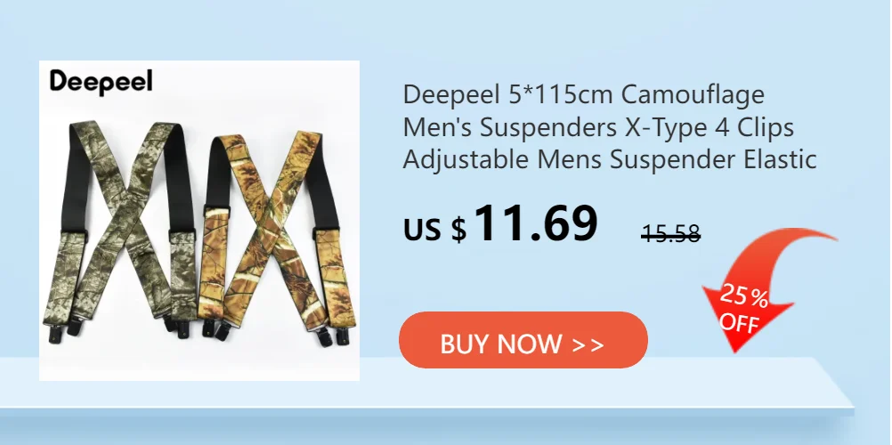 Deepeel 2.5*110cm Retro Adult Men's Suspenders Button Y-Shaped Unisex Braces Adjust Elastic Anti-Slip Strap Pants Male Jockstrap