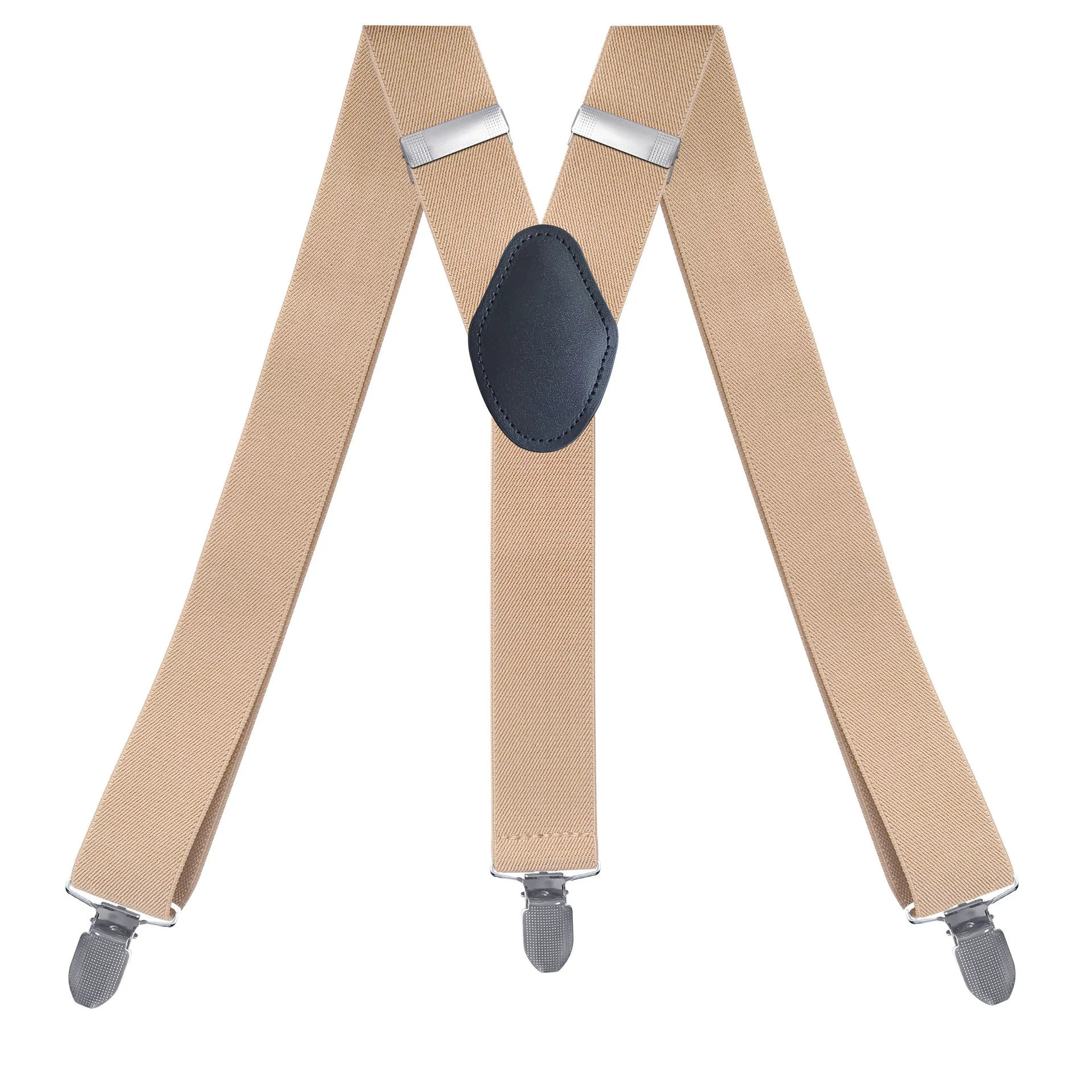 Fashion Suspenders for Men Women 3.5cm Y-Back 3 Clips Adjustable Elastic Shirt Trouser Braces Strap Belt Gifts for Dad Husband