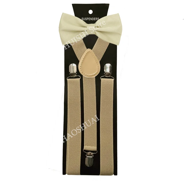 Hot Sale Suspenders Bowtie Sets Mens Women Boys Party Wedding Y-Back Shirt Braces Butterfly Belt Bow Tie Suit Accessories Gift