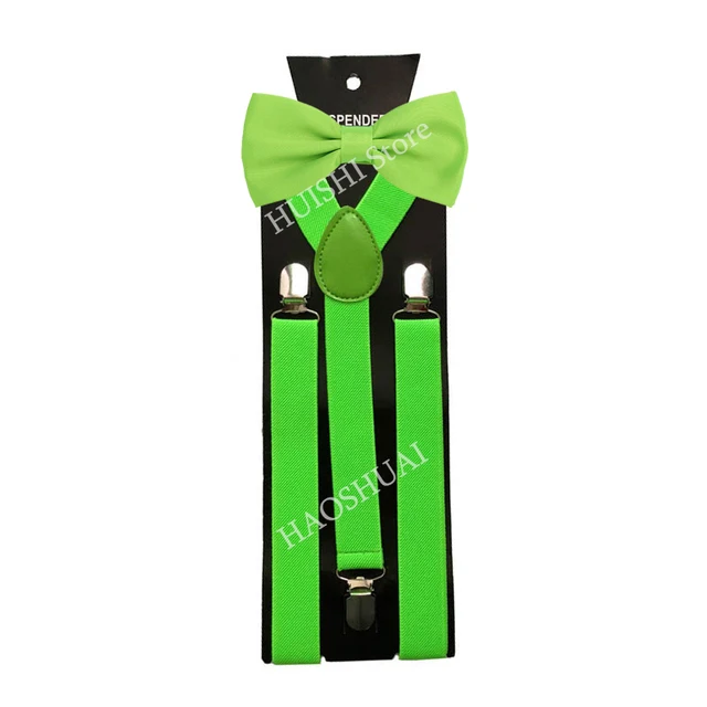 Hot Sale Suspenders Bowtie Sets Mens Women Boys Party Wedding Y-Back Shirt Braces Butterfly Belt Bow Tie Suit Accessories Gift