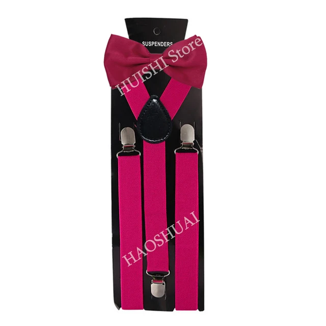 Hot Sale Suspenders Bowtie Sets Mens Women Boys Party Wedding Y-Back Shirt Braces Butterfly Belt Bow Tie Suit Accessories Gift