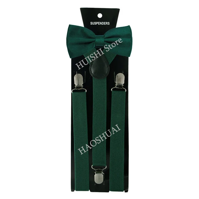 Hot Sale Suspenders Bowtie Sets Mens Women Boys Party Wedding Y-Back Shirt Braces Butterfly Belt Bow Tie Suit Accessories Gift