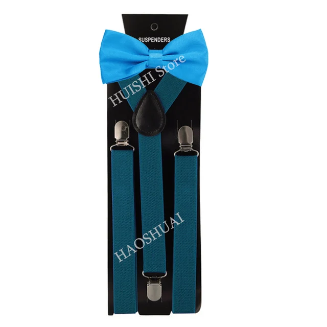 Hot Sale Suspenders Bowtie Sets Mens Women Boys Party Wedding Y-Back Shirt Braces Butterfly Belt Bow Tie Suit Accessories Gift