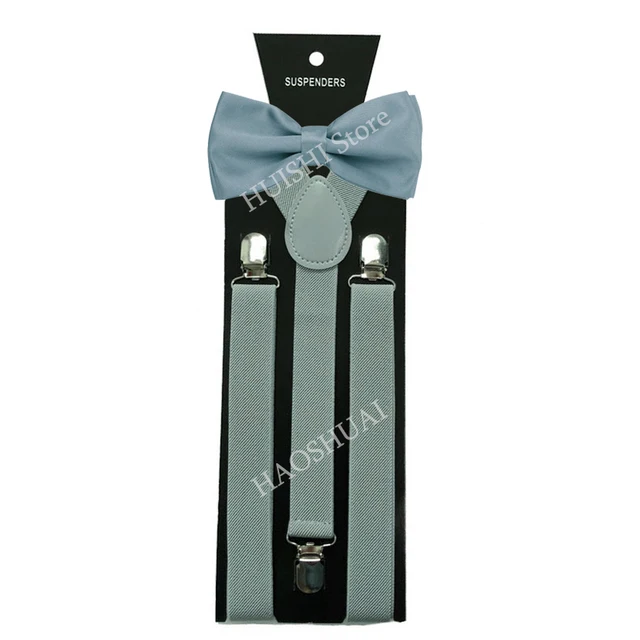 Hot Sale Suspenders Bowtie Sets Mens Women Boys Party Wedding Y-Back Shirt Braces Butterfly Belt Bow Tie Suit Accessories Gift
