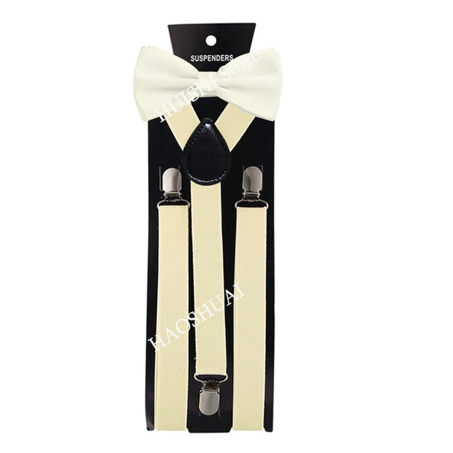 Hot Sale Suspenders Bowtie Sets Mens Women Boys Party Wedding Y-Back Shirt Braces Butterfly Belt Bow Tie Suit Accessories Gift