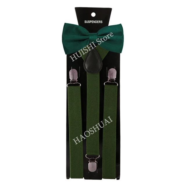 Hot Sale Suspenders Bowtie Sets Mens Women Boys Party Wedding Y-Back Shirt Braces Butterfly Belt Bow Tie Suit Accessories Gift