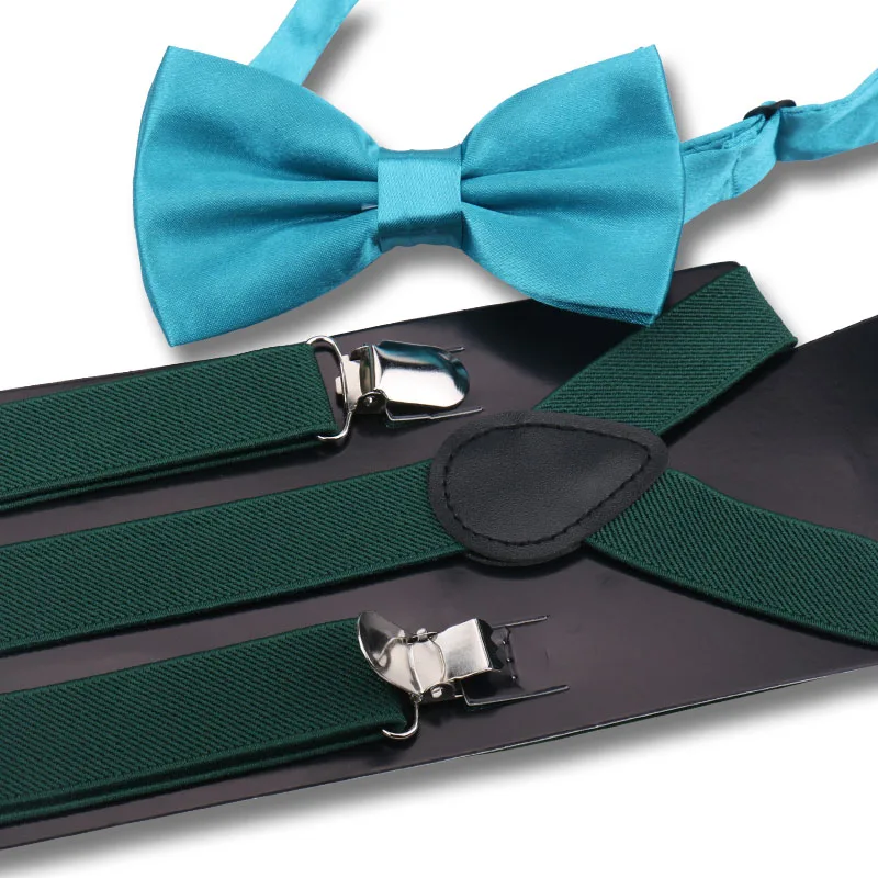 Hot Sale Suspenders Bowtie Sets Mens Women Boys Party Wedding Y-Back Shirt Braces Butterfly Belt Bow Tie Suit Accessories Gift