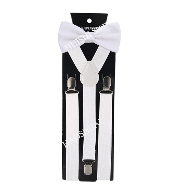 Hot Sale Suspenders Bowtie Sets Mens Women Boys Party Wedding Y-Back Shirt Braces Butterfly Belt Bow Tie Suit Accessories Gift