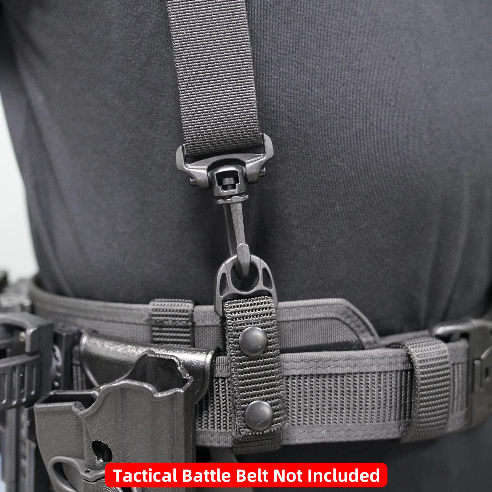 Tactical Tool Belt Suspenders 1.5 Inch Black Police Outdoor Combat Harness