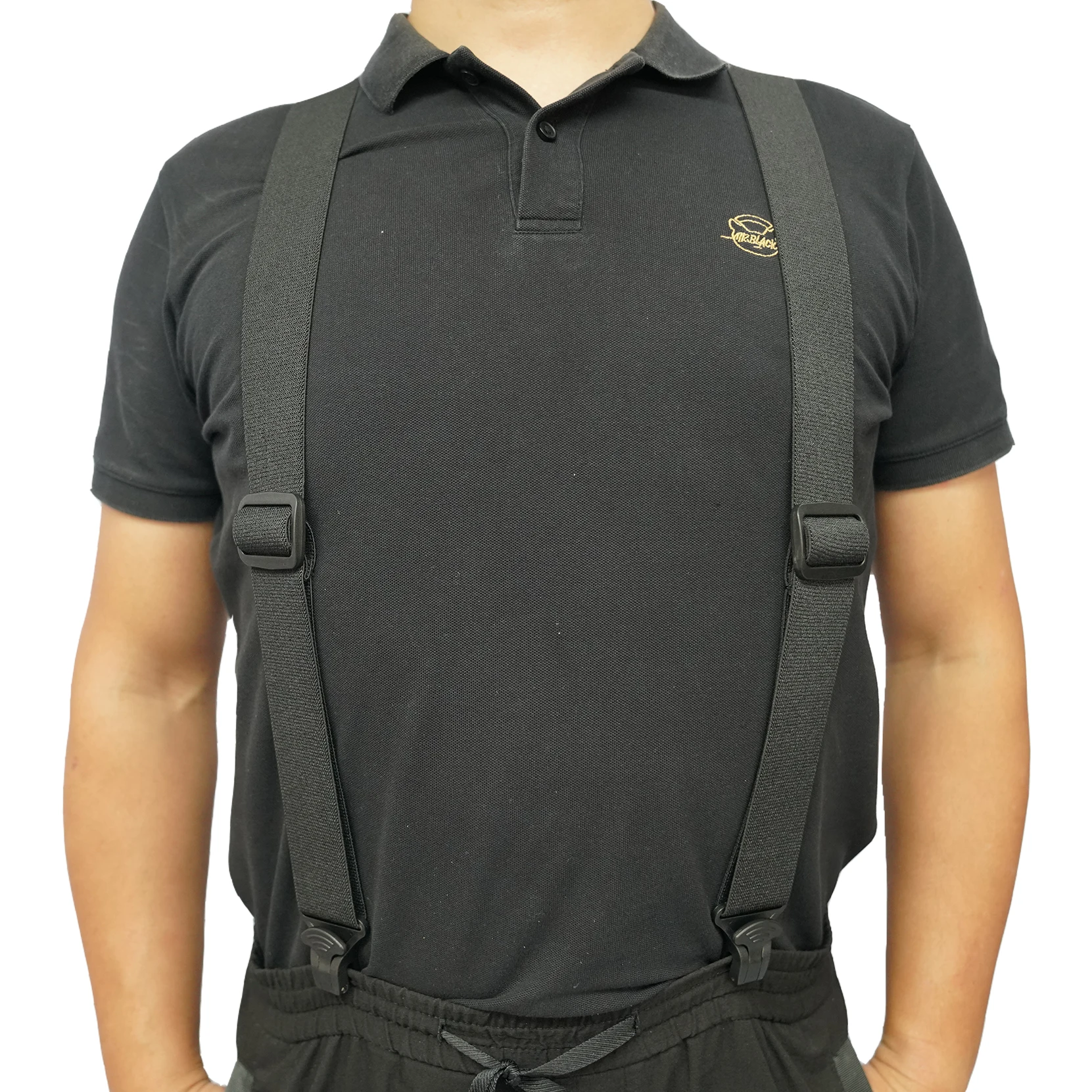 Melo Tough Y Back Suspenders Airport Friendly Suspenders, No Buzz with Plastic Clip 1.5 Inch Fully Elastic Braces