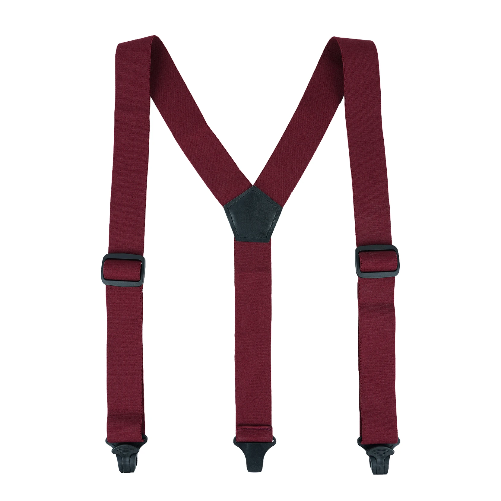 Melo Tough Y Back Suspenders Airport Friendly Suspenders, No Buzz with Plastic Clip 1.5 Inch Fully Elastic Braces