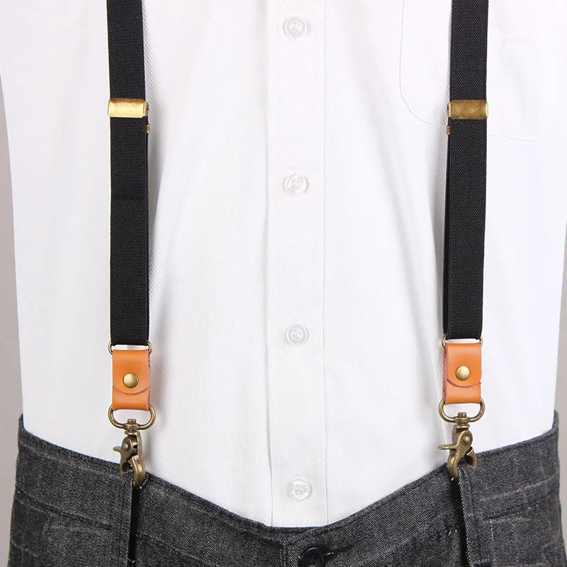 Vintage Men's suspenders New 3 Hooks Suspenders man for Pants Casual mens Trouser Suspenders Fashion Adjustable Women's Braces