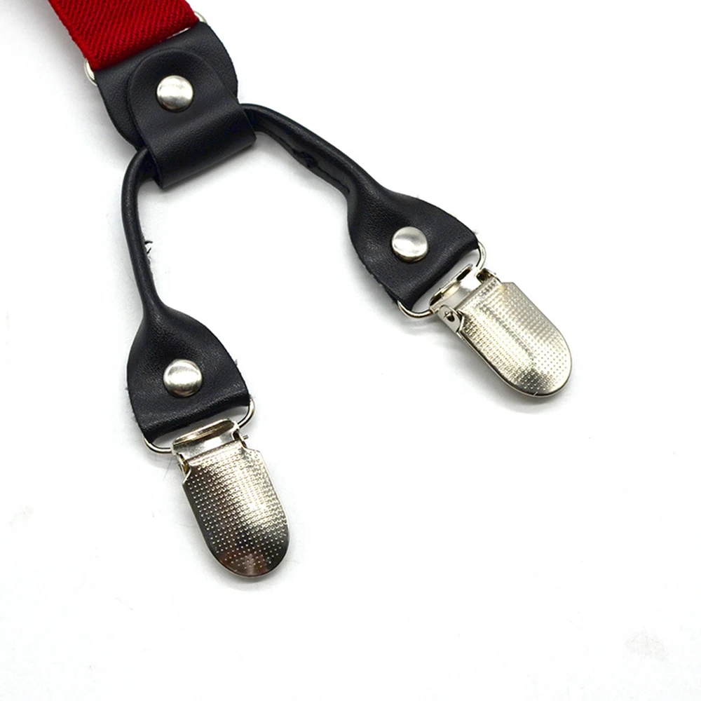 Unisex Men/Women 4 Clips On Y-Back Elastic Suspenders Straps Adjustable Shoulder Strap 2.5cm Super Tight Male Suspender Strap