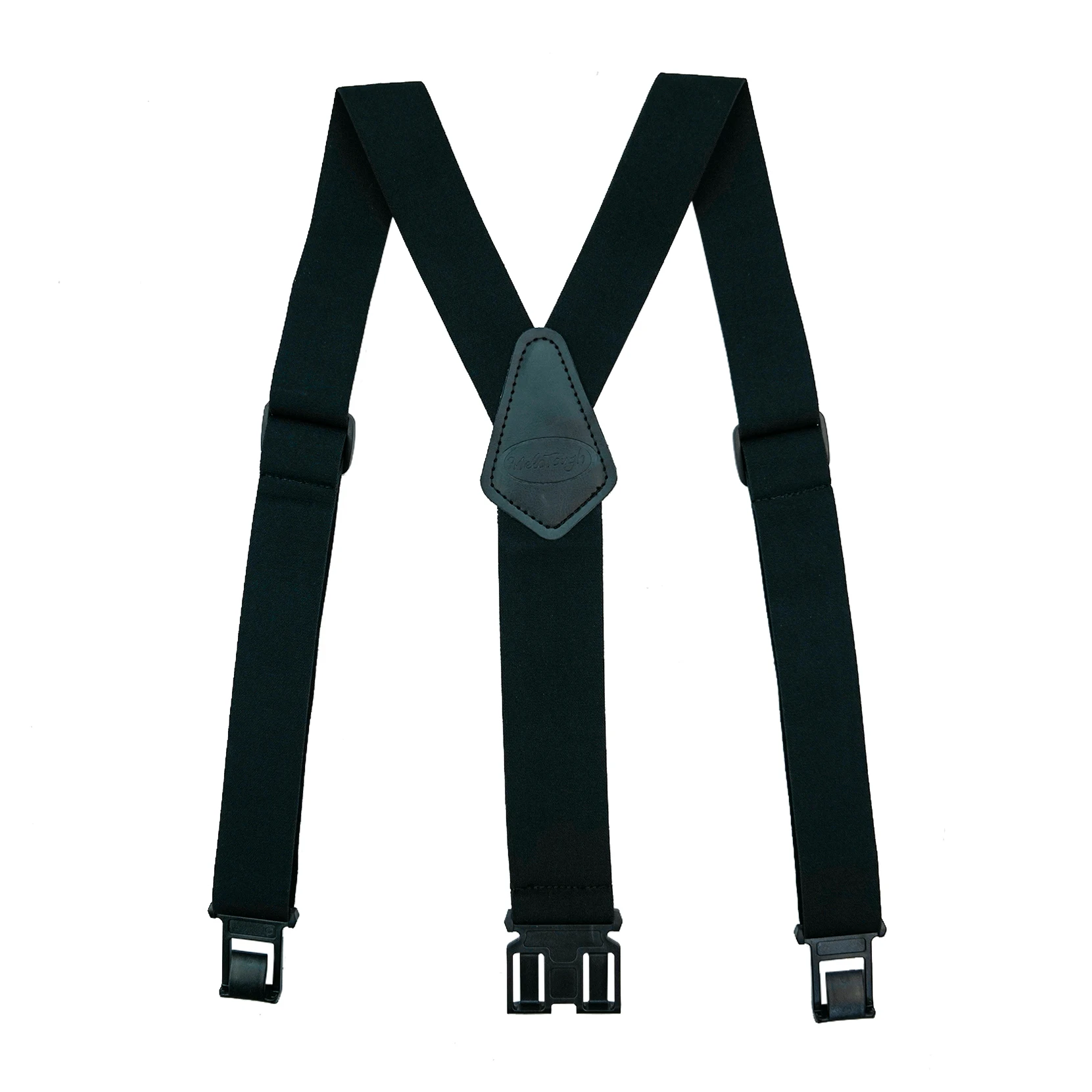 Melo Tough Y Back Suspenders Airport Friendly Suspenders,NO Buzz With Plastic Clip 2 Inch Fully Elastic Braces
