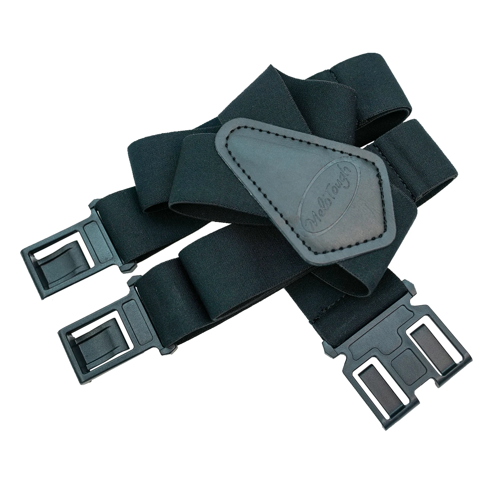 Melo Tough Y Back Suspenders Airport Friendly Suspenders,NO Buzz With Plastic Clip 2 Inch Fully Elastic Braces