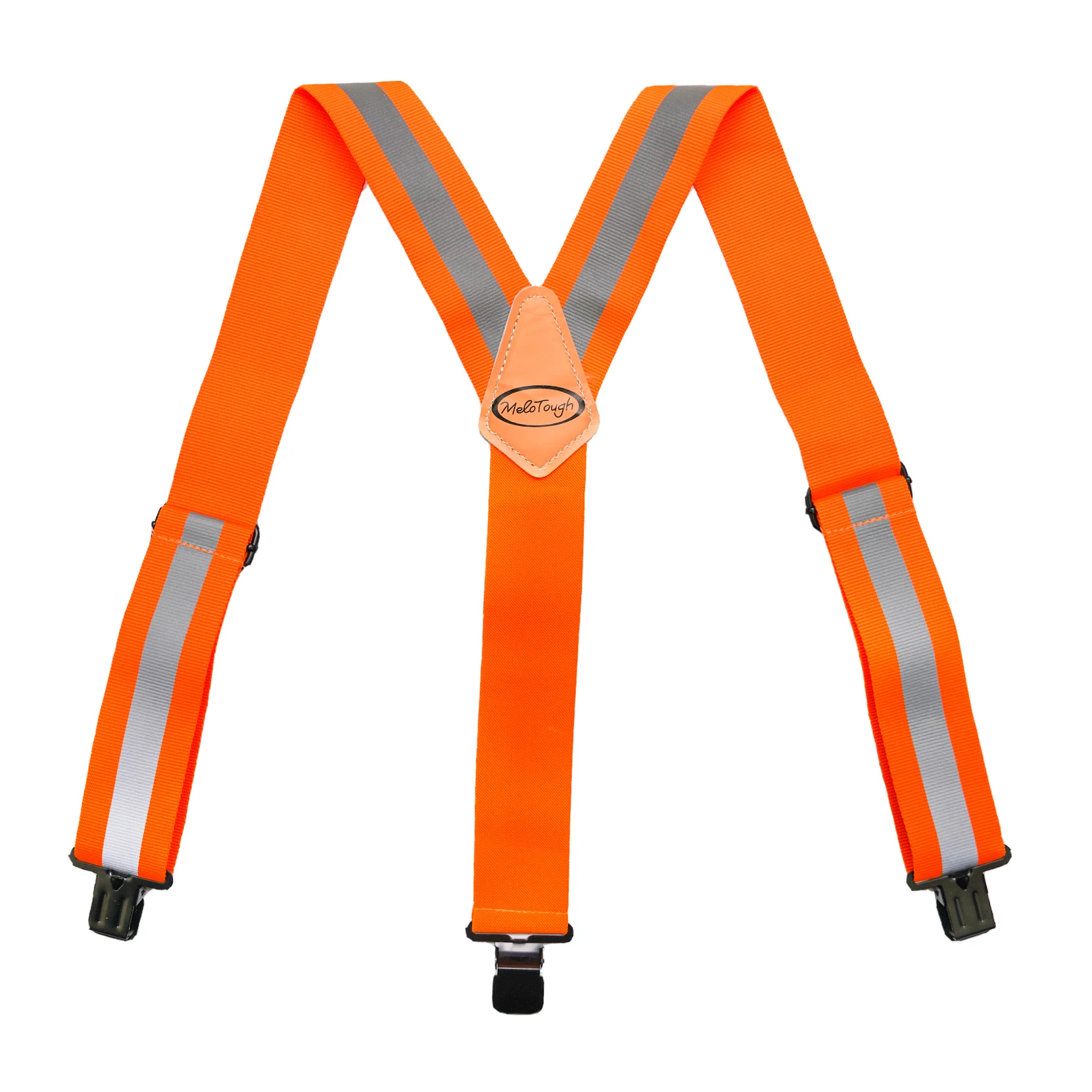 Melo Tough Y Back Suspenders Airport Friendly Suspenders,NO Buzz With Plastic Clip 2 Inch Fully Elastic Braces